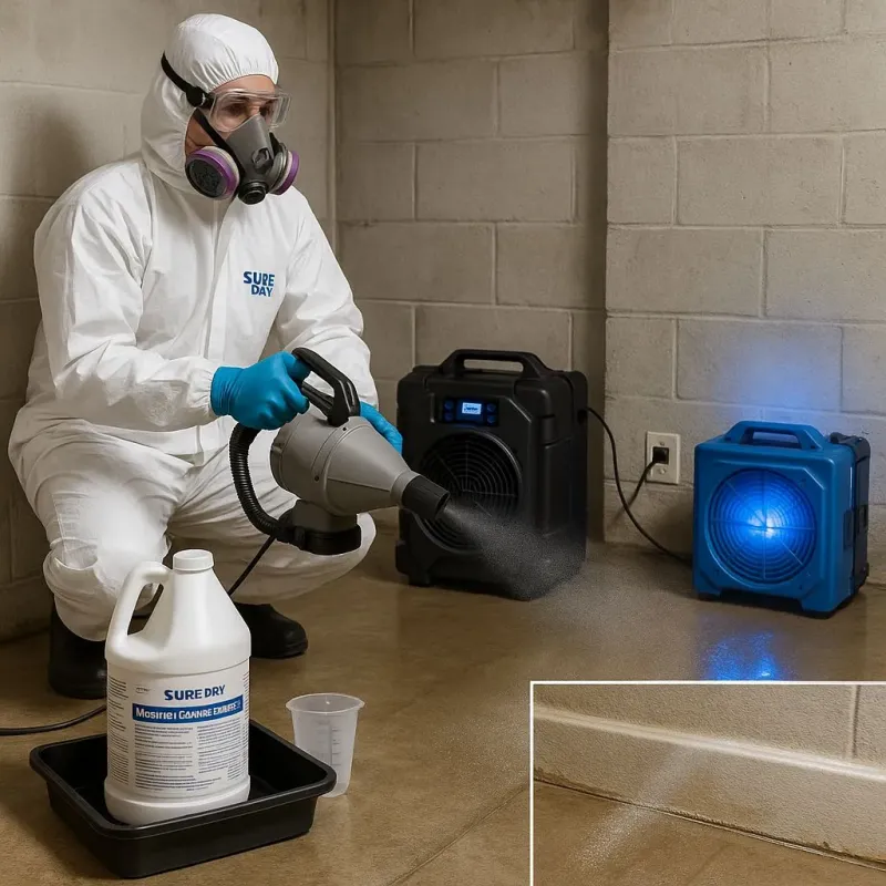 Sanitization and Odor Removal process in Centerburg, OH